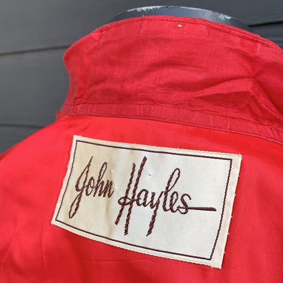 Vintage 1970's John Hayles Silk Jacket / Dress / long Blazer - XS - Picture 16 of 17